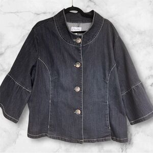 Live A Little plus size denim jacket sz 2x , 014